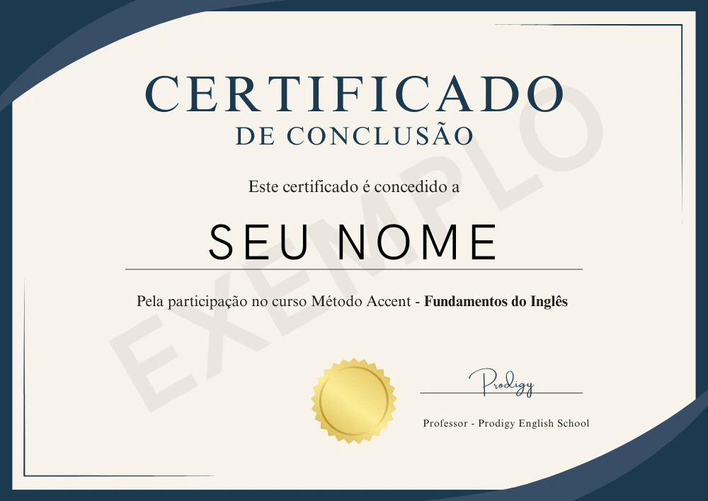 Certificado Método Accent